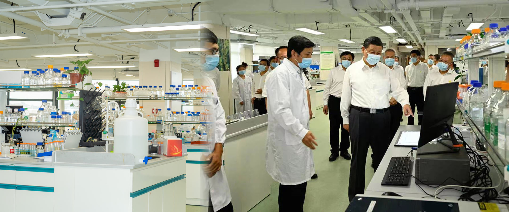 2022年4月10日下午,习总书记来到海南省崖州湾种子实验室